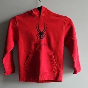 🦖 5/$20 Spyder - Red Pullover Hoodie with Spider Logo - Size 6
